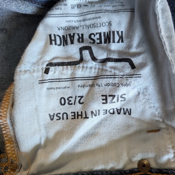 Kimes Ranch High Rise Dark Blue Jeans - Picture 4 of 4